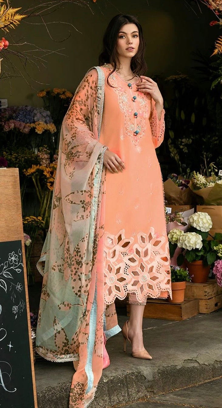 Heavy Embroidered Lawn 3pc