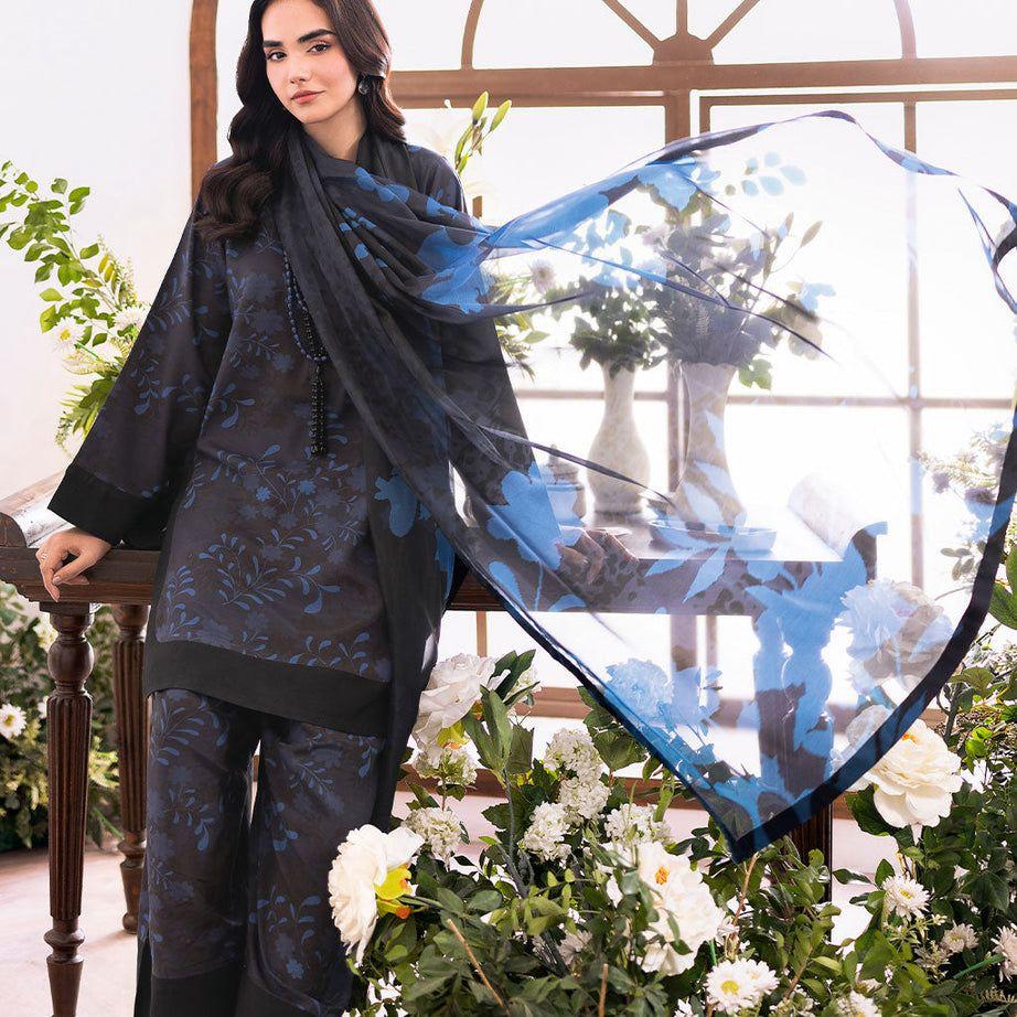 BAROQUE LINEN EMBROIDERED  3pc