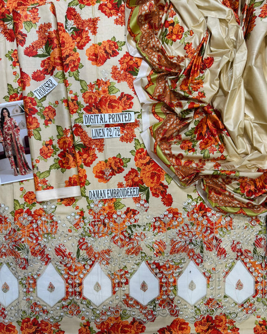 MARIA.B DAMAN EMBROIDERED 3Pc