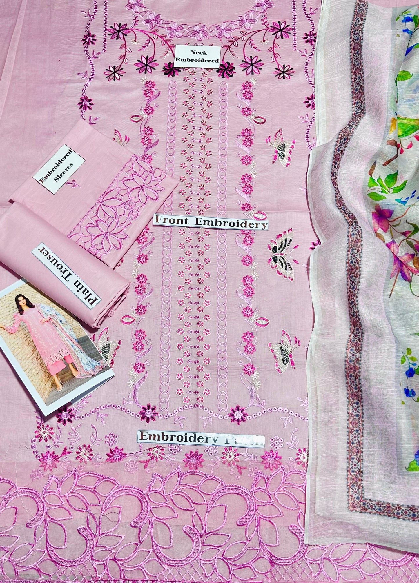 HEAVY EMBROIDERED LAWN 3pc