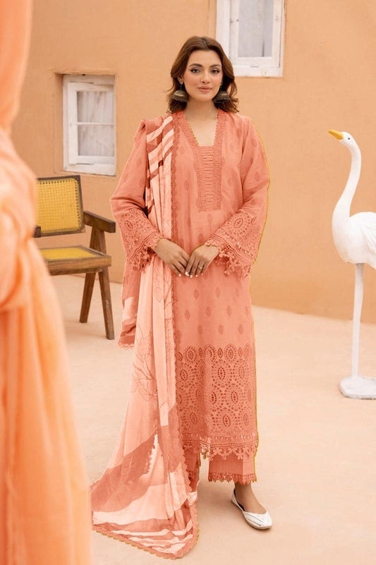 Heavy Embroidered Chikan Kari 3pc