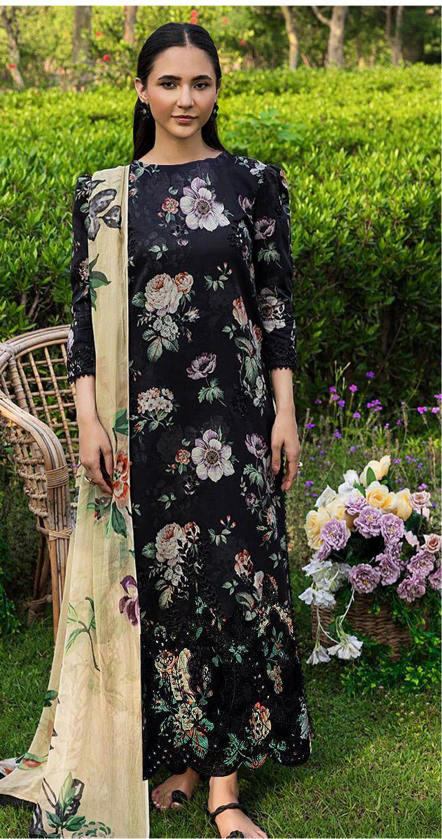 BAROQUE DAMAN LASERKARI LINEN 3pc