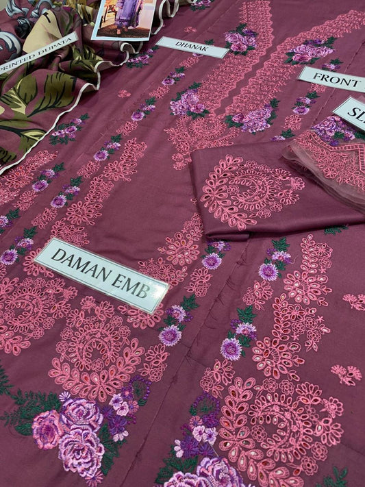 JADE DHANAK FULL EMBROIDERED 3pc suite