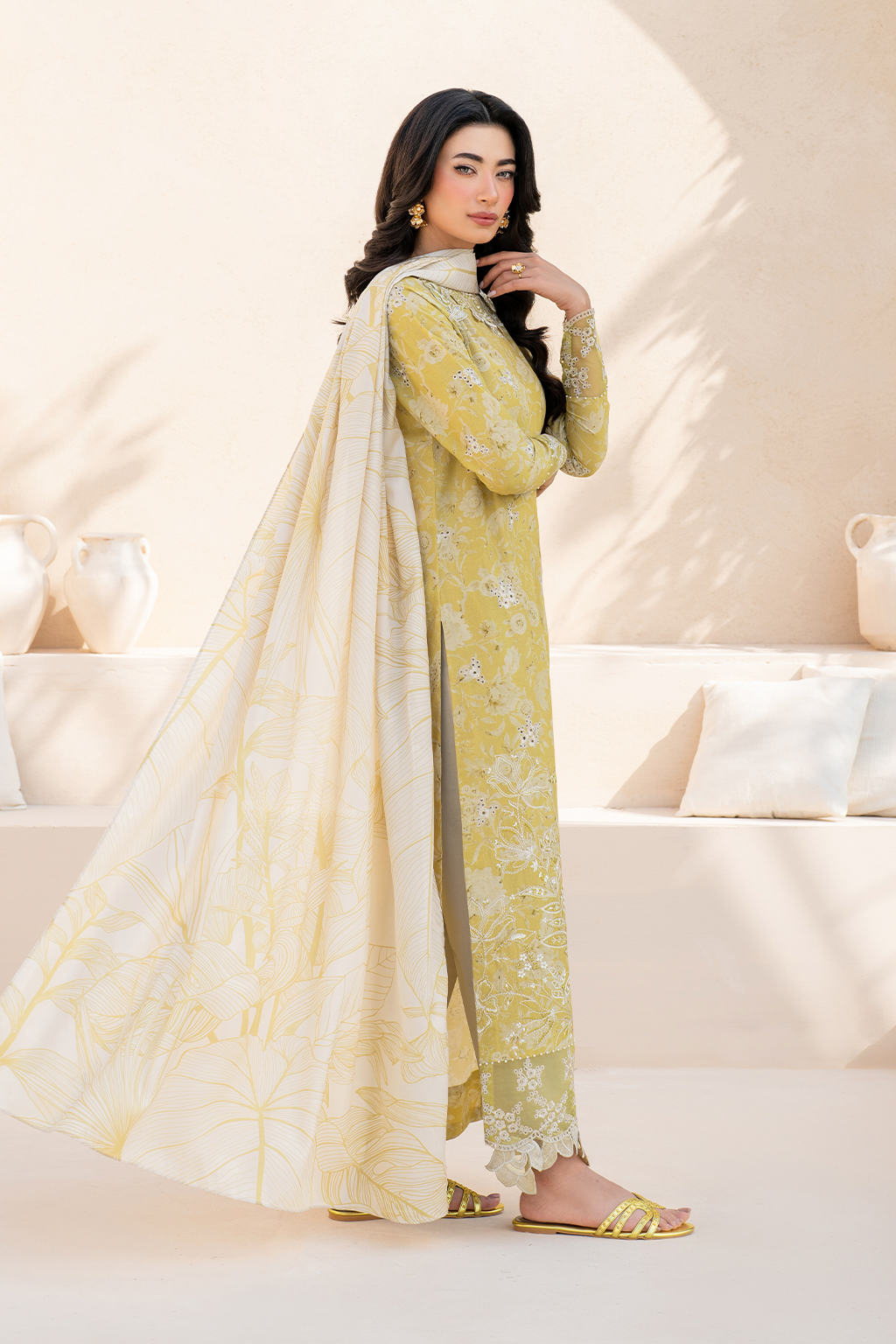 IZNIK Lawn Print Embroidered SL-3298