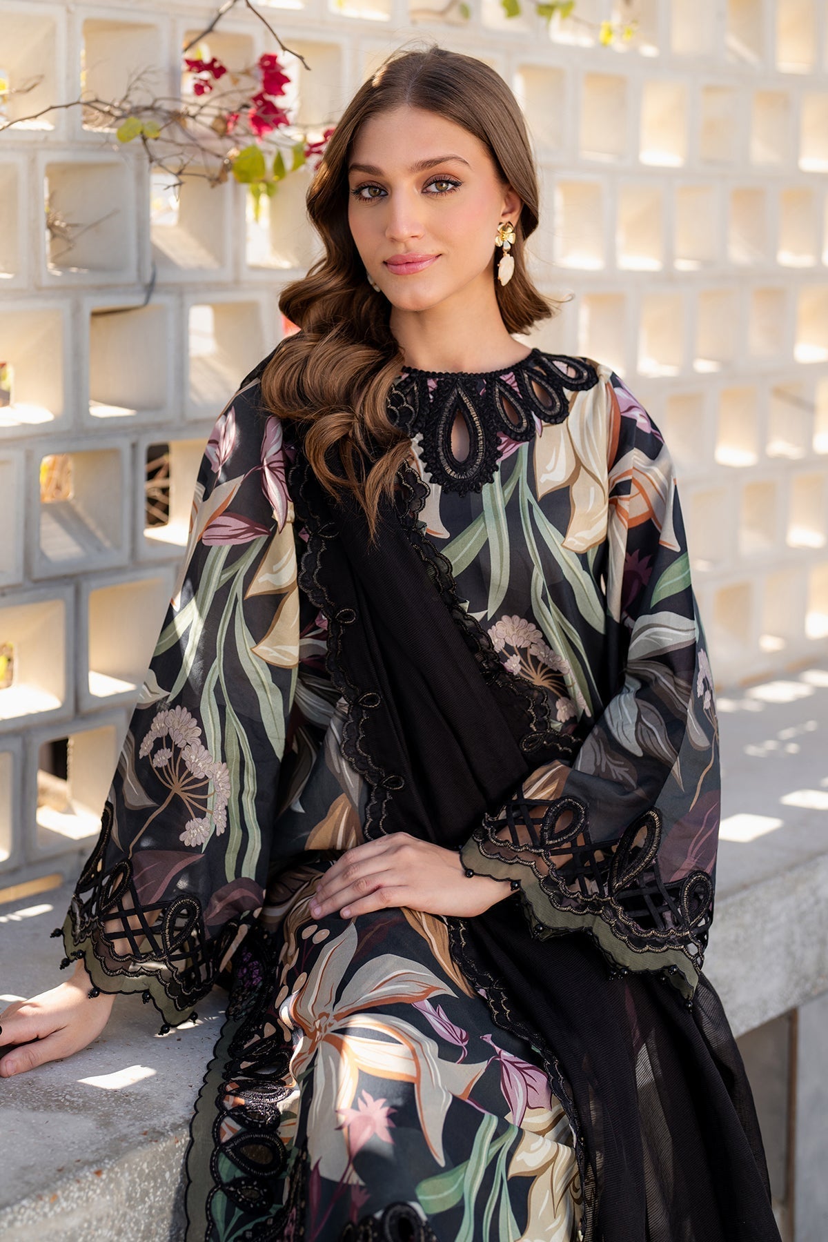 Baroque Print Embroidered Lawn 3pc SL-3050