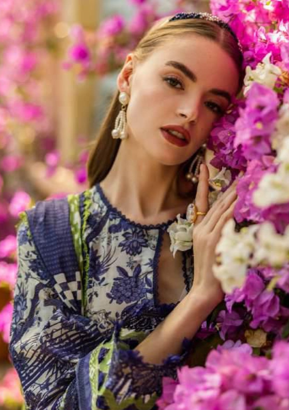 Elaf Premium Print Embroidered Patch 3pc SL-555