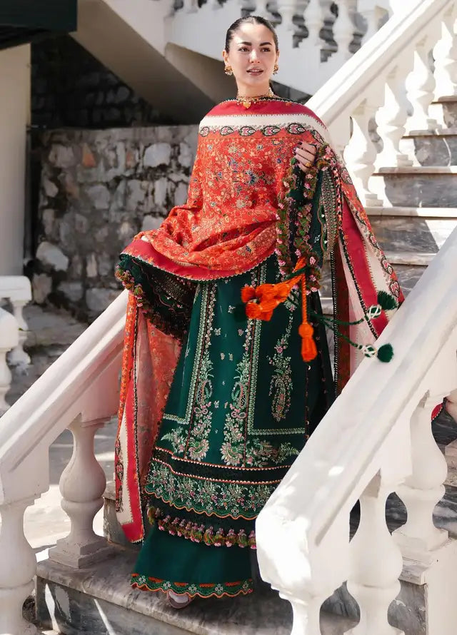 Heavy Embroidered Lawn 3pc