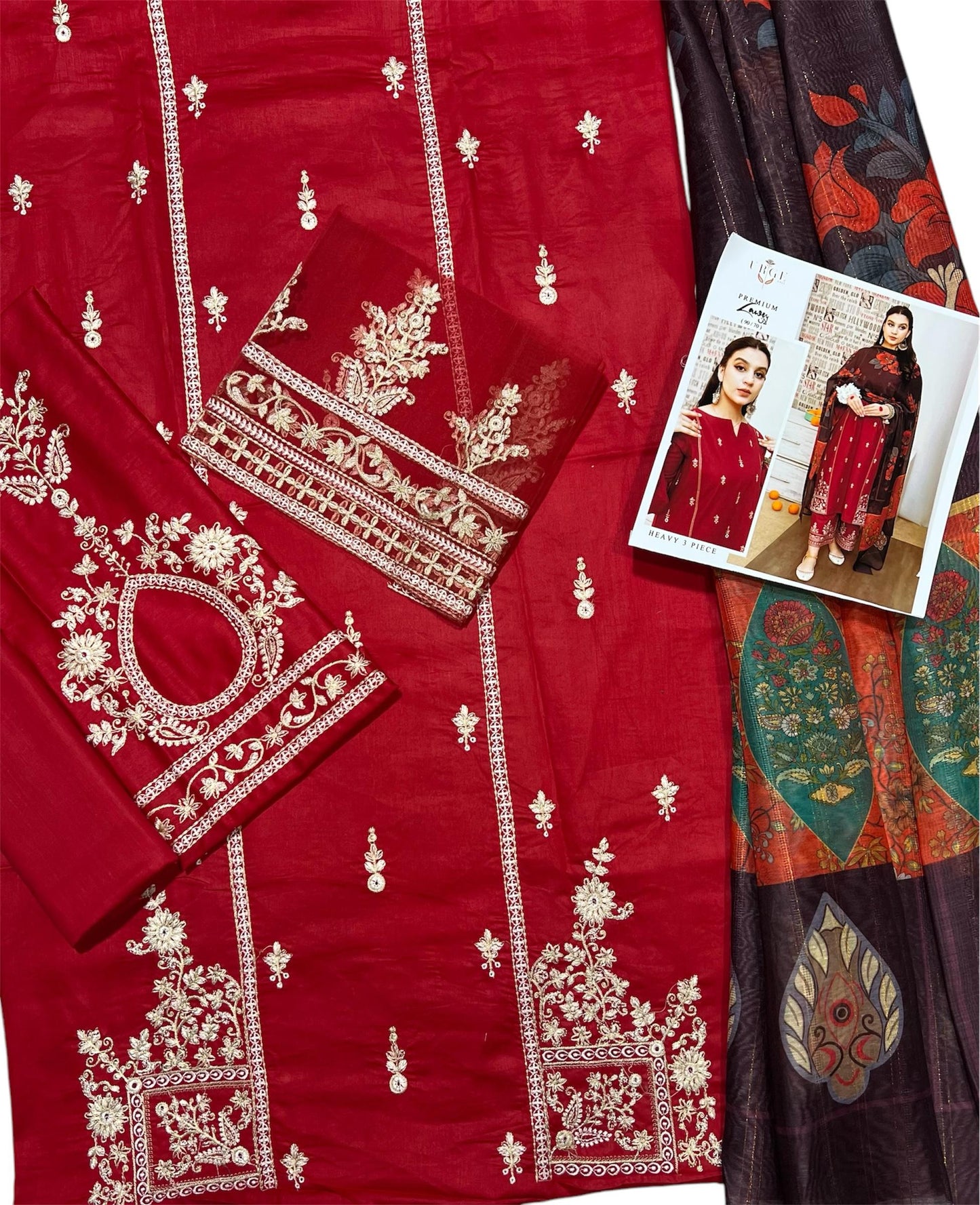 URGE EMBROIDERED LAWN 3pc