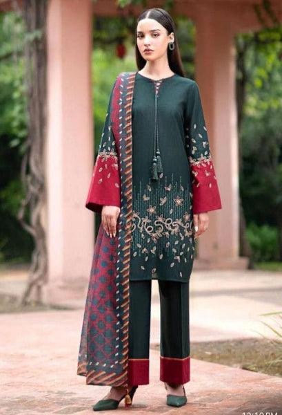 Heavy Embroidered Lawn 3pc