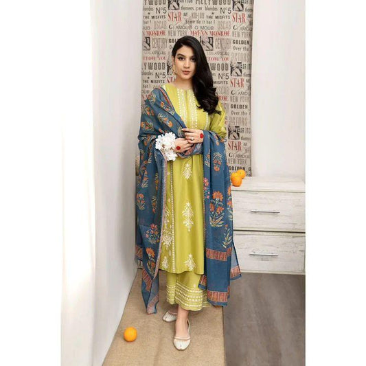 URGE EMBROIDERED LAWN 3pc