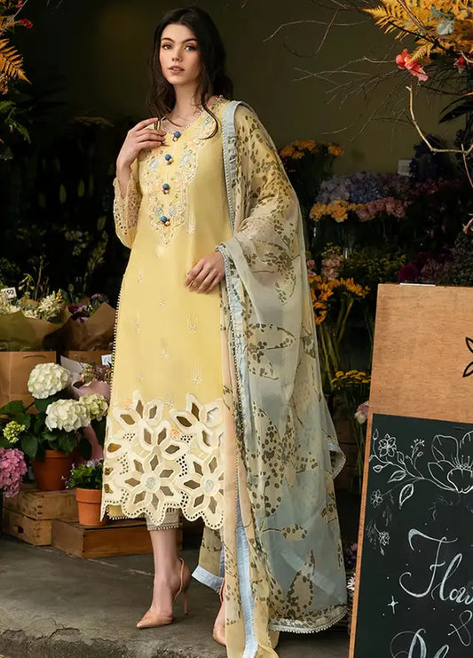 Heavy Embroidered Lawn 3pc