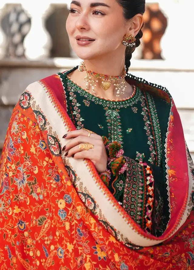 Heavy Embroidered Lawn 3pc