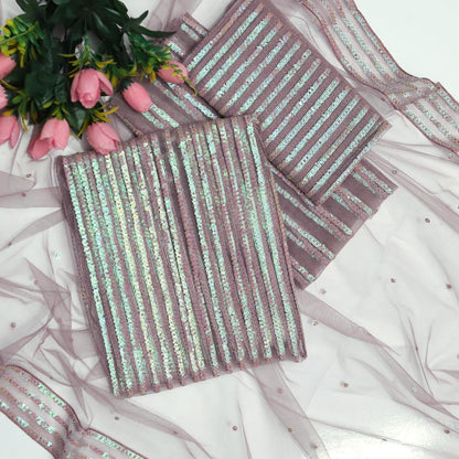 BAROQUE - PARTY WEAR DRESS UNSTICHED FORMAL WEAR (SL-384)