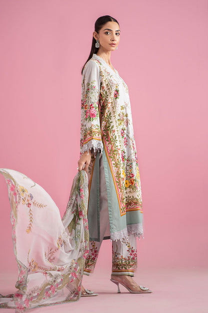 MARIA B PRINT EMBROIDERED LAWN 3pc SL-2605B