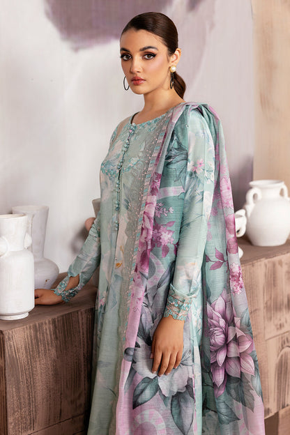 BAROQUE-FEROZY BLOOM-PRINTED EMBROIDERED LAWN 3PC (SL1655)