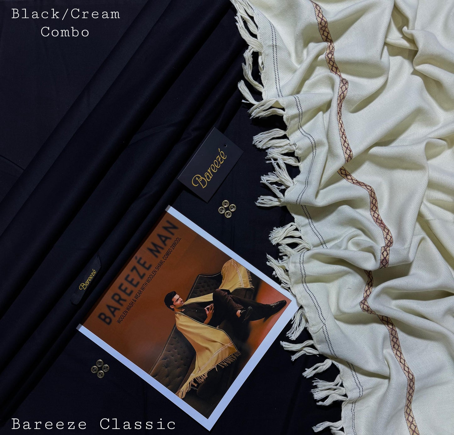 BREEZE MENS SUITE WITH GIFTED SHAWL