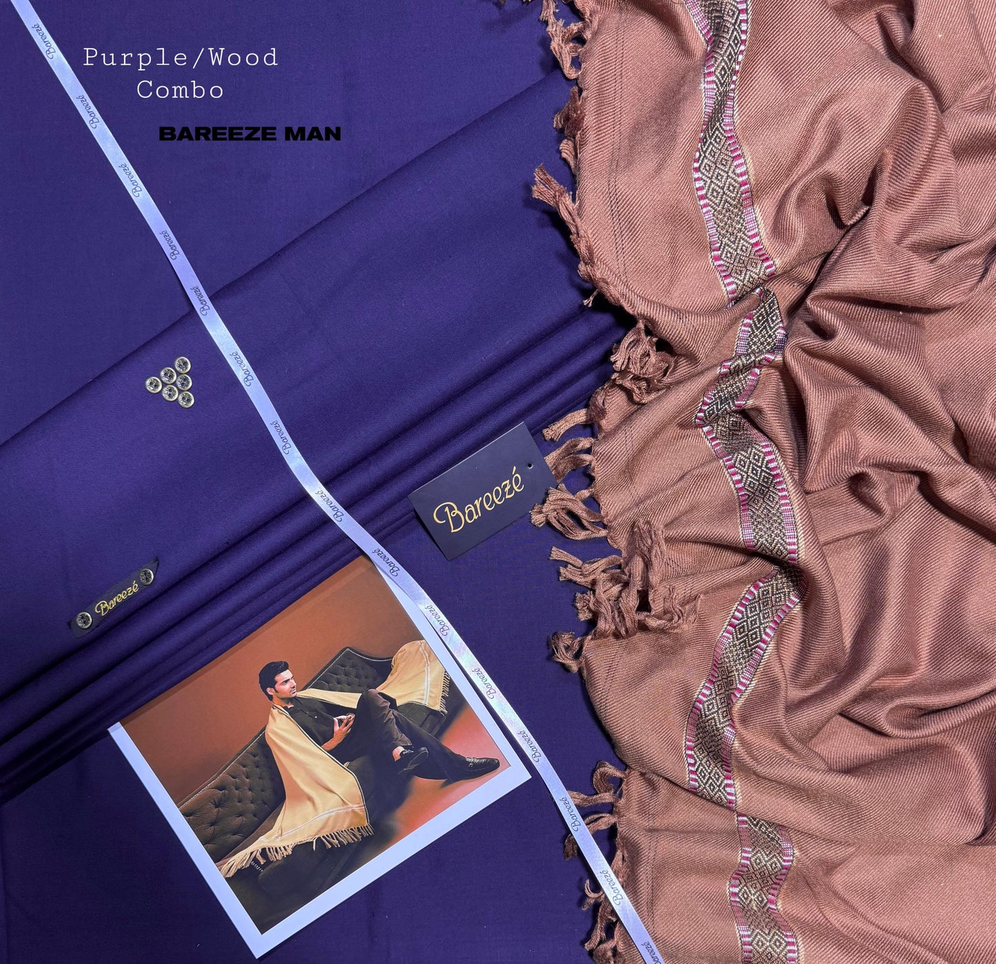 BREEZE MENS SUITE WITH GIFTED SHAWL