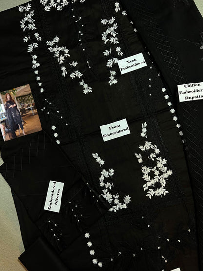 Heavy Embroidered Lawn 3pc
