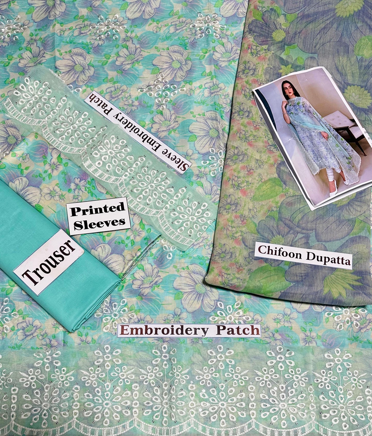 Iznik Print Lawn Embroidered SL-357