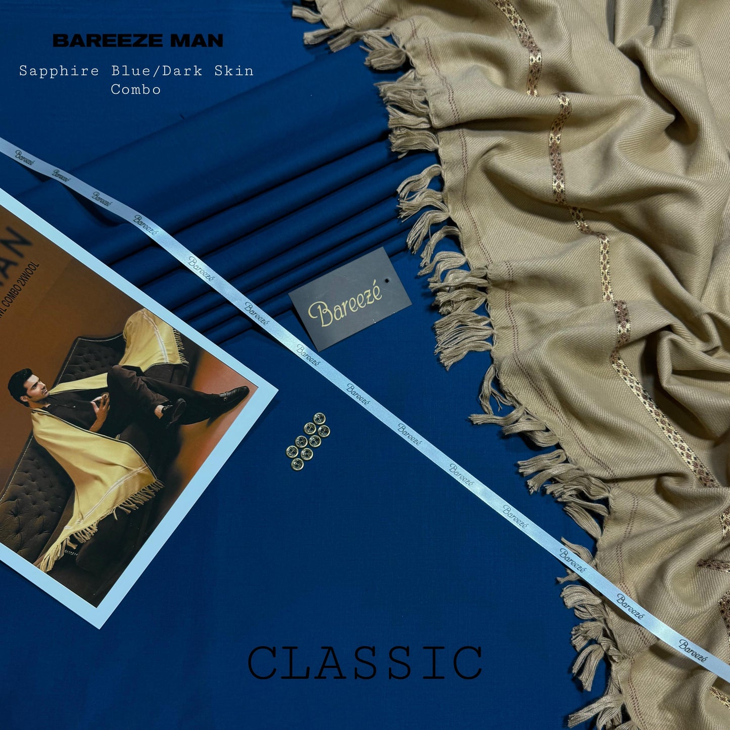 BREEZE MENS SUITE WITH GIFTED SHAWL