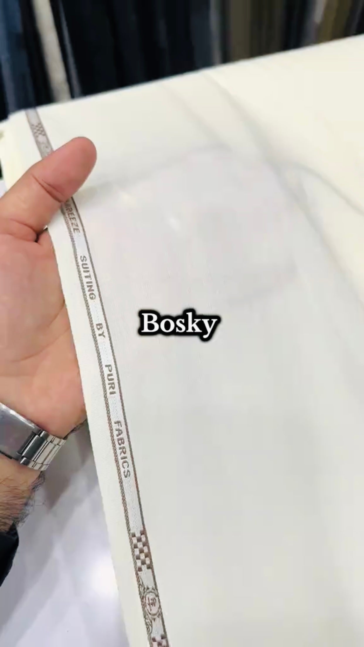 J.MENS PREMIUM UNSTICHED SUITE (OFF  WHITE )