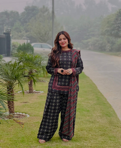 Uswa Zia Lawn Swiss 3pc (7268)