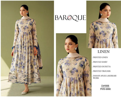 BAROQUE DAMAN LASERKARI 3pc