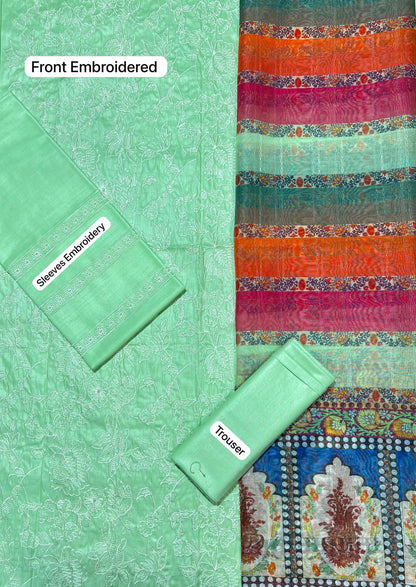 PHULKARI LAWN EMBROIDERED 3pc