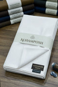 ALHAMPOSH SP Milky White Unstitched Mens Suit