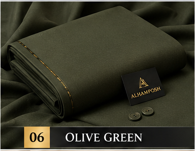 ALHAMPOSH Olive Green suit colour mockup