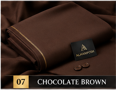 ALHAMPOSH Chocolate Brown suit colour mockup