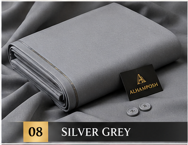 ALHAMPOSH Silver Grey suit colour mockup