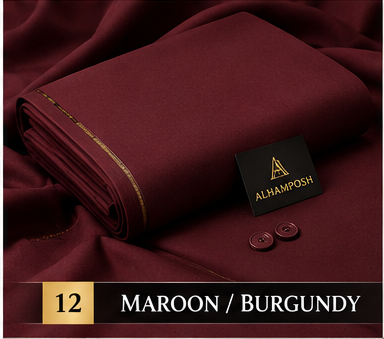 ALHAMPOSH Maroon Burgundy suit colour mockup