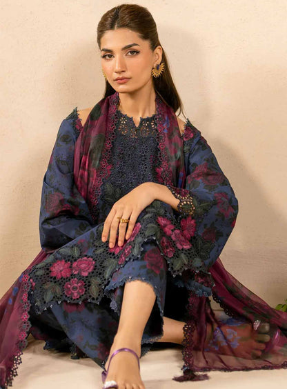IZNIK PRINT LAWN EMBROIDERED 3pc SL-2512