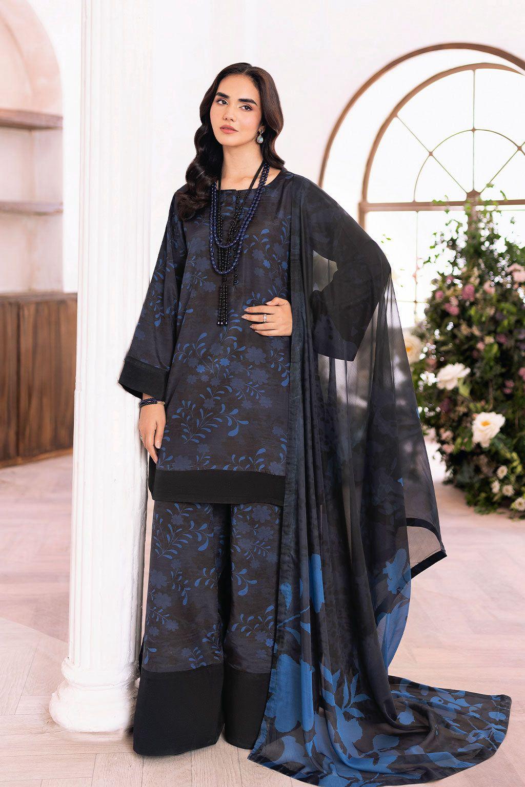 BAROQUE LINEN EMBROIDERED  3pc