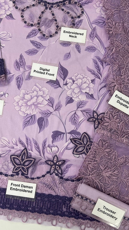MUSHQ-MULBERRY PURPLE-PRINTED EMBROIDERED LAWN UNSTICHED 3PC (SL-1855)