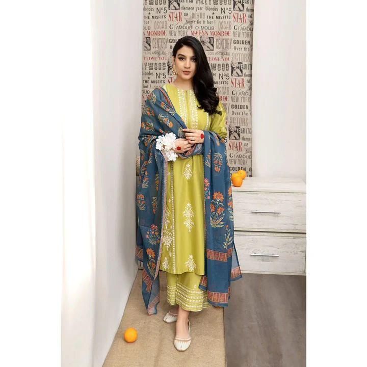 URGE EMBROIDERED LAWN 3pc