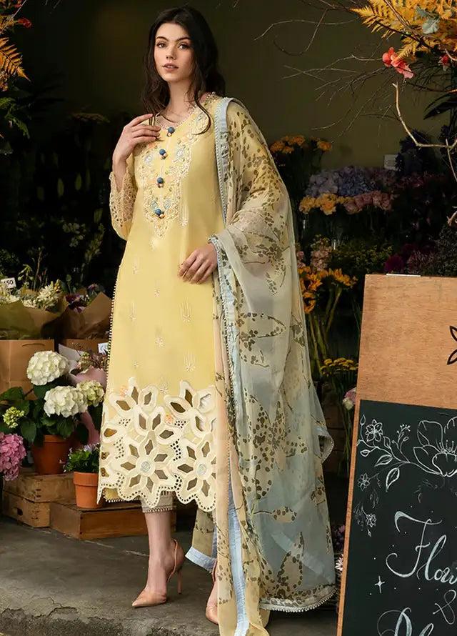 Heavy Embroidered Lawn 3pc