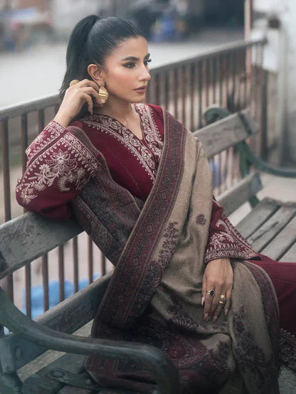 Heavy Embroidered Lawn 3pc