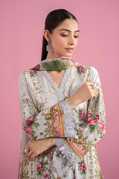 MARIA B PRINT EMBROIDERED LAWN 3pc SL-2605B