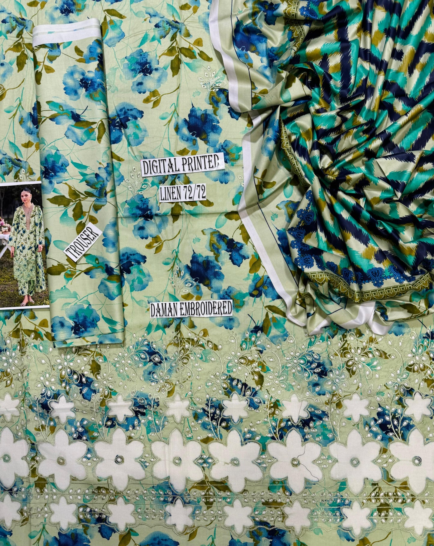 BAROQUE DIMOND LINEN 3pc