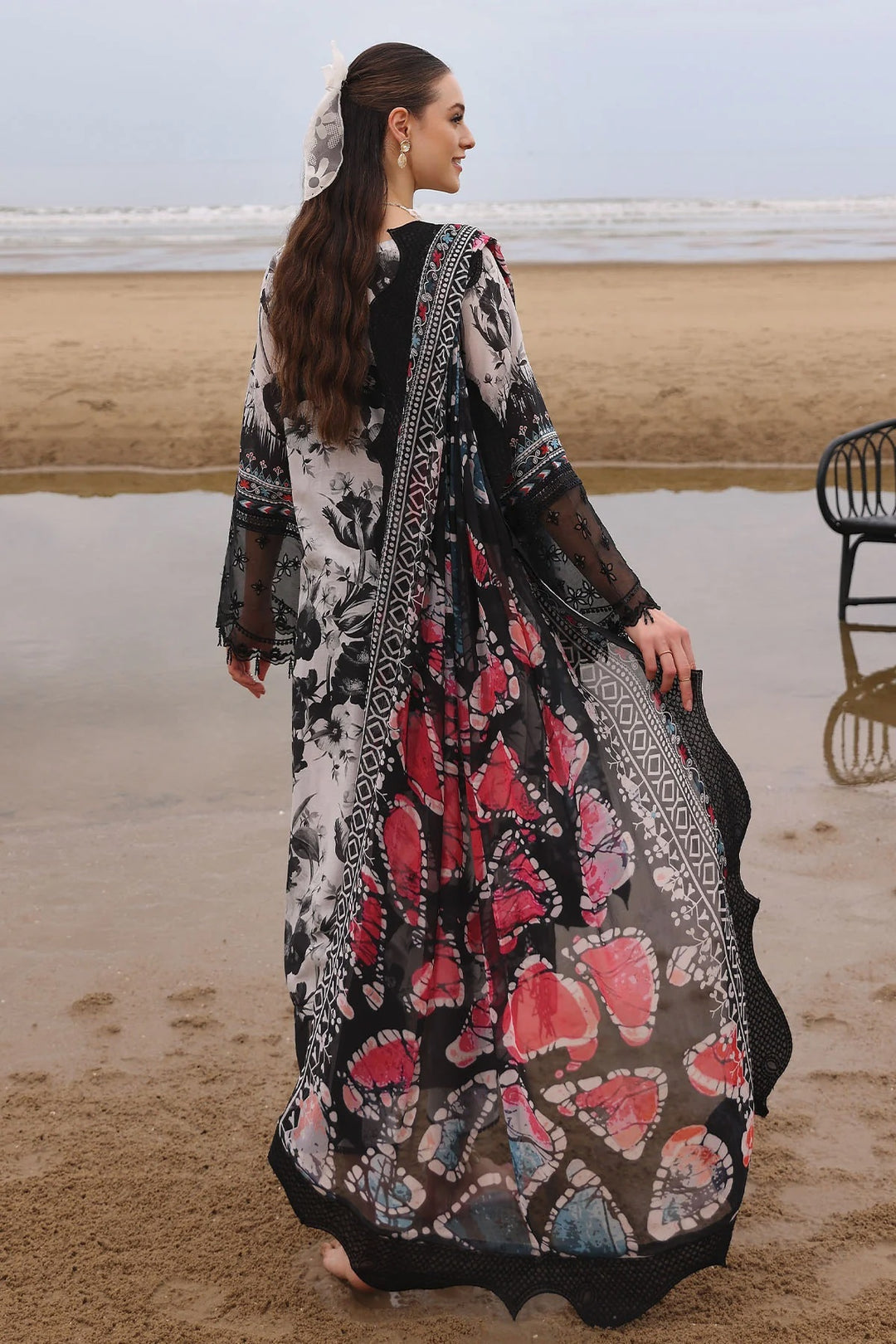 NUREH LAWN PRINT EMBROIDERED 3pc SL-175