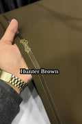 GRACE MENS UNSTICHED SUITE (HUNTER BROWN)