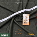 ALHAMPOSH J. Men's Unstitched Wool Suit in Olive