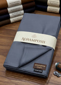 ALHAMPOSH premium men's unstitched suit - SLATE BLUE