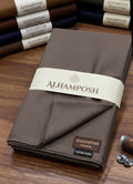 ALHAMPOSH premium men's unstitched suit - TAUPE BROWN