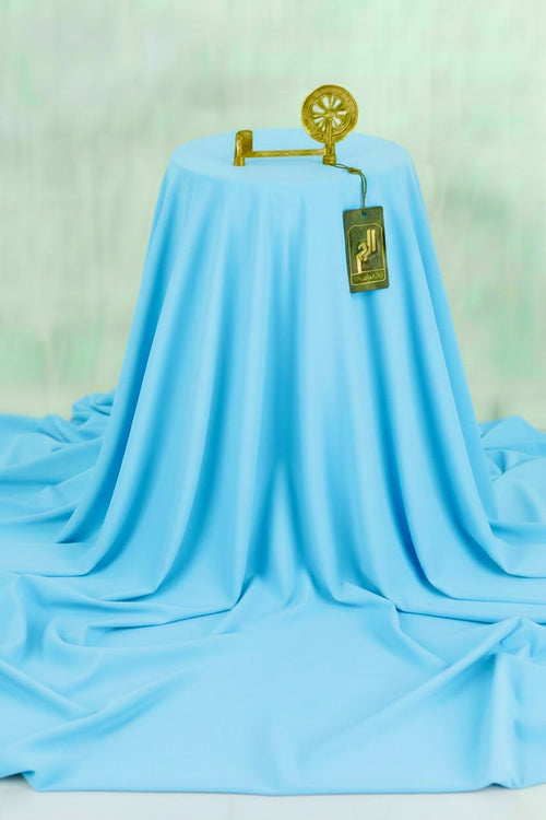 ALHAMPOSH Premium Unstitched Fabric Sky Blue