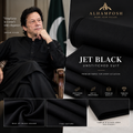 ALHAMPOSH Jet Black Unstitched Suit