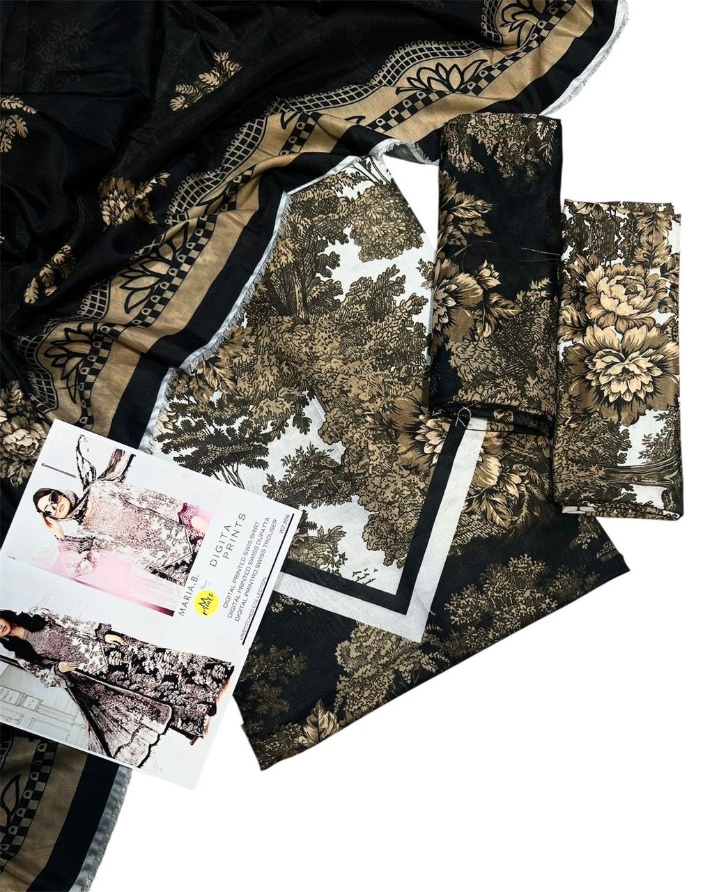 Maria B Swiss Lawn 3pc(6248)