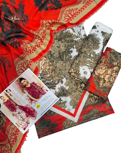 Maria b Swiss Lawn 3pc Printed (5689)